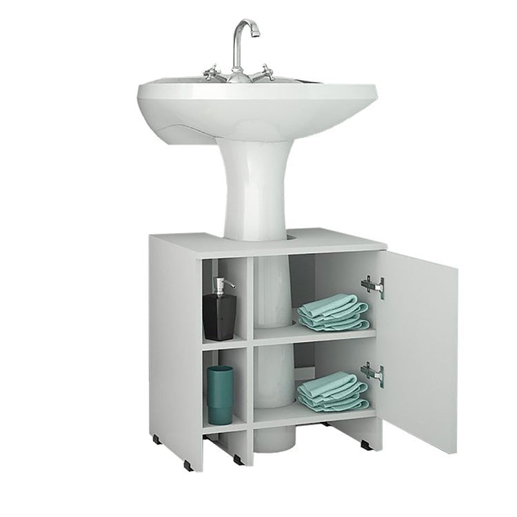 Mueble Optimizador Lavamanos Bath 47-A 1 Puerta - Blanco - Mueble de baño