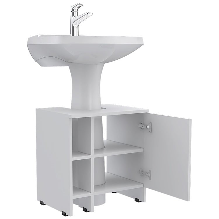 Mueble Optimizador Lavamanos Bath 47-A 1 Puerta - Blanco - Mueble de baño