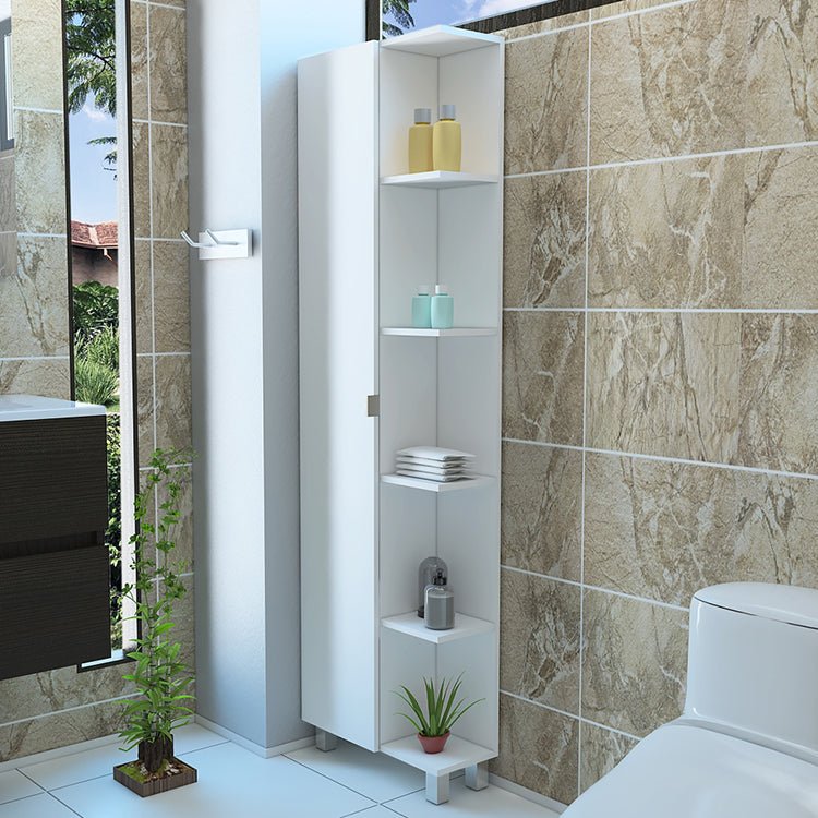 Mueble Optimizador Wc Bath 51 1 Puerta - Blanco - Mueble de baño