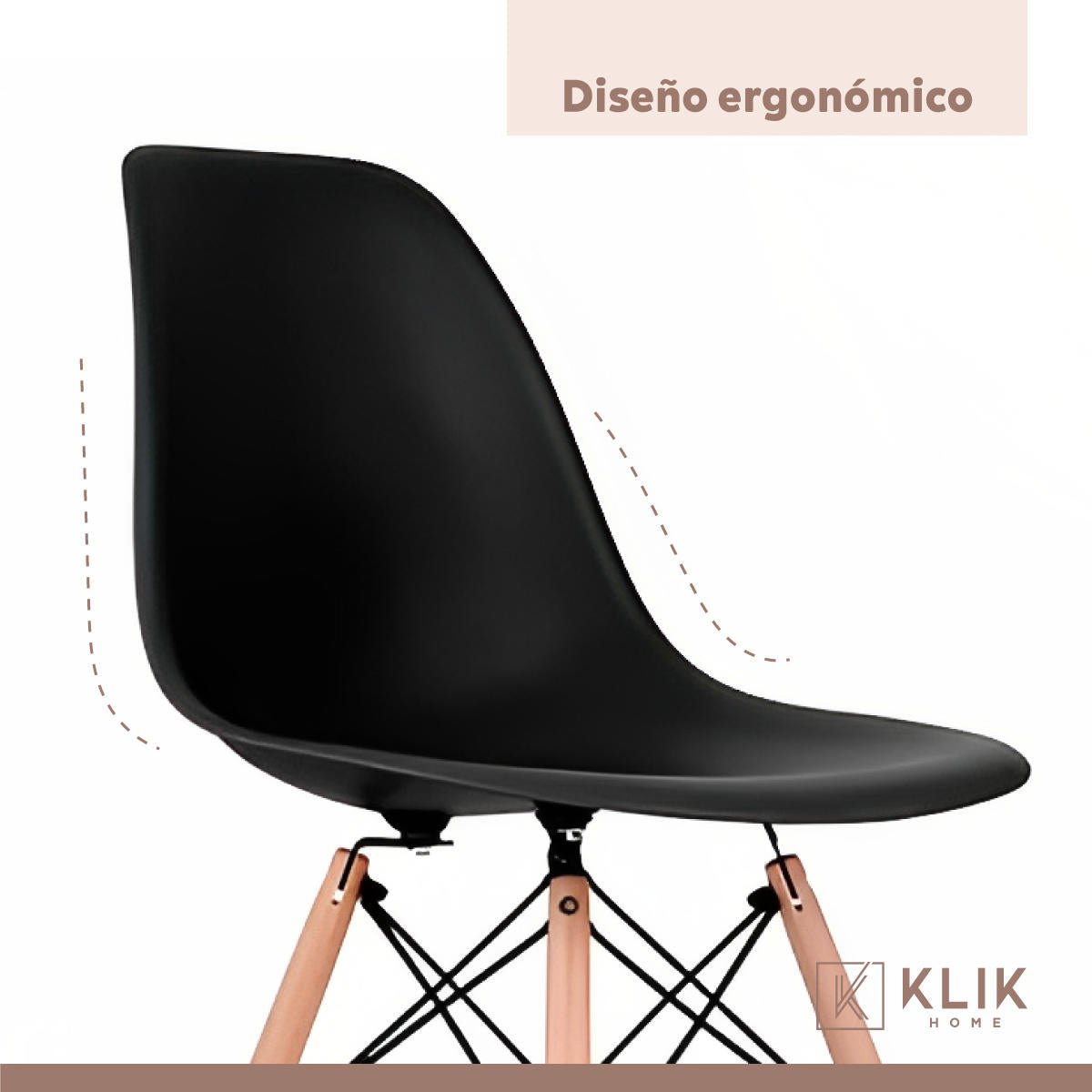 Silla Eames - Negro -