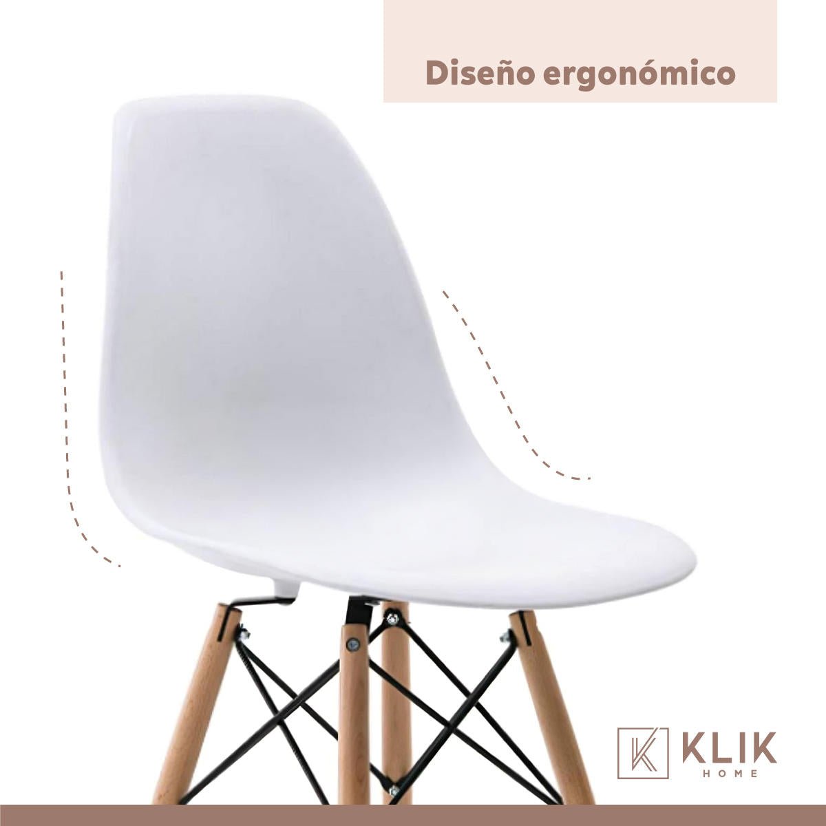 Silla Eames - Blanca -
